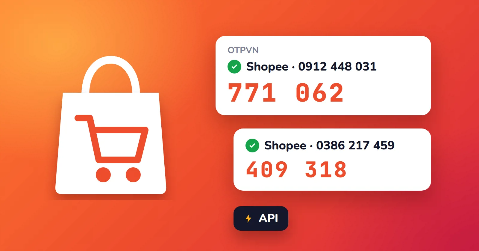 Thuê số Shopee nhận mã OTP tạo tài khoản trên OTPVN